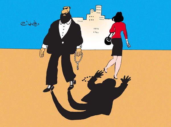 ali ferzat - علي فرزات-  كاريكاتير - نفاق - 126