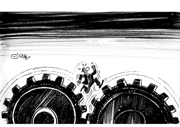 ali ferzat - علي فرزات-  كاريكاتير - حرب - 297