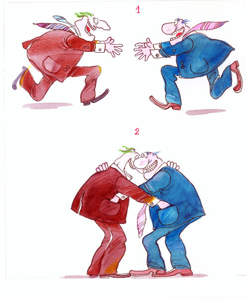 ali ferzat - علي فرزات-  كاريكاتير - نفاق - 320