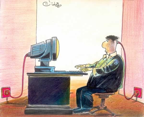 ali ferzat - علي فرزات-  كاريكاتير - عولمة - 356