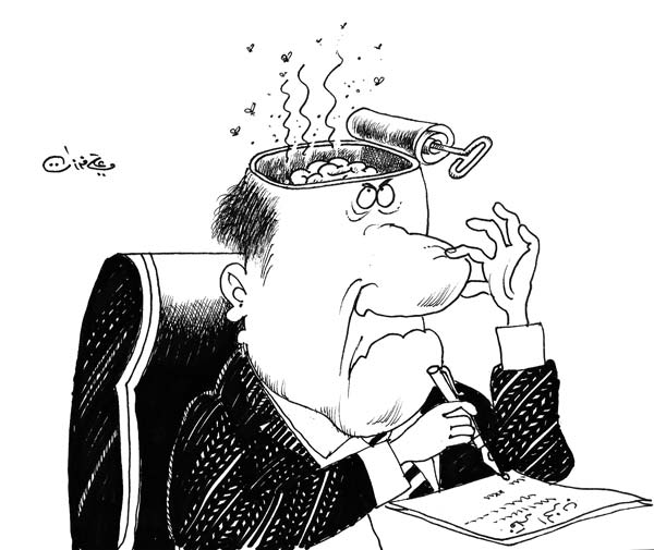 ali ferzat - علي فرزات-  كاريكاتير - سلطة - 482