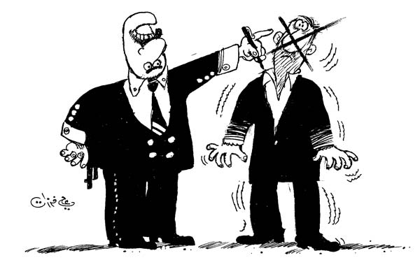 ali ferzat - علي فرزات-  كاريكاتير - نفاق - 526