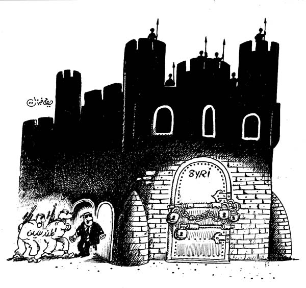 ali ferzat - علي فرزات-  كاريكاتير - سلطة - 543