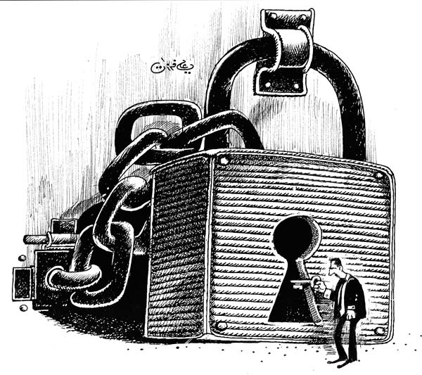 ali ferzat - علي فرزات-  كاريكاتير - حرية - 588