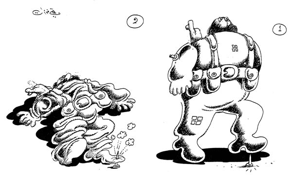 ali ferzat - علي فرزات-  كاريكاتير - سلطة - 650