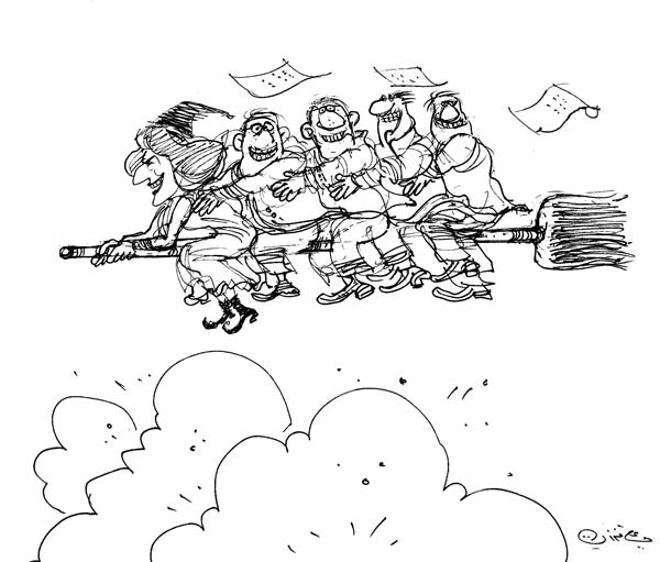 ali ferzat - علي فرزات-  كاريكاتير - سلطة - 663