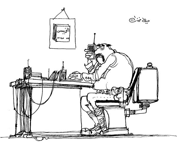 ali ferzat - علي فرزات-  كاريكاتير - سلطة - 682